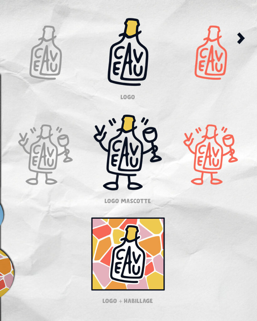 Création de l'identité visuelle du Caveau à Lons le Saunier